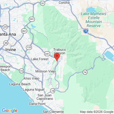 Map to Dr. Paul A. Day D.D.S. office in Rancho Santa Margarita, CA