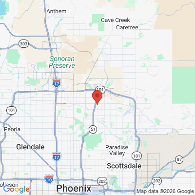 Map to  office in Phoenix, AZ