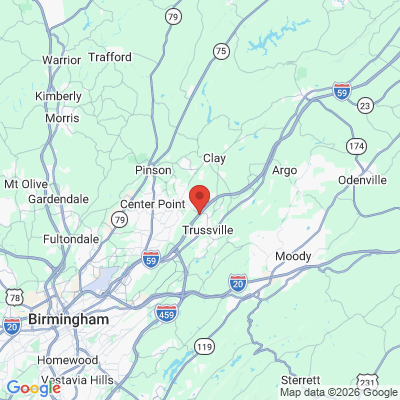 Map to  office in Birmingham, AL