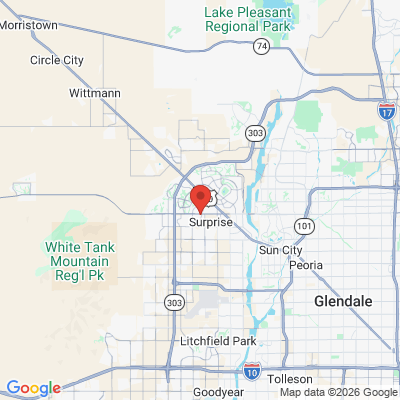Map to Surprise Smiles office in Surprise, AZ