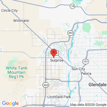 Map to Surprise Smiles office in Surprise, AZ