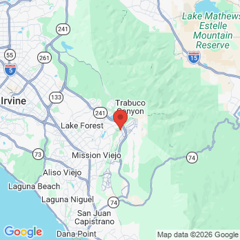 Map to Appealing Dentistry office in Rancho Santa Margarita, CA