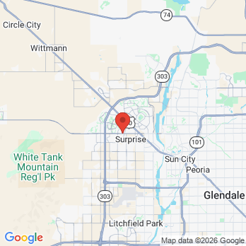 Map to Wellness Dental office in Surprise, AZ
