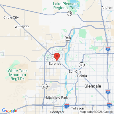 Map to  office in Surprise, AZ