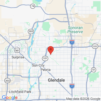 Map to Westwind Dental Arrowhead office in Glendale, AZ