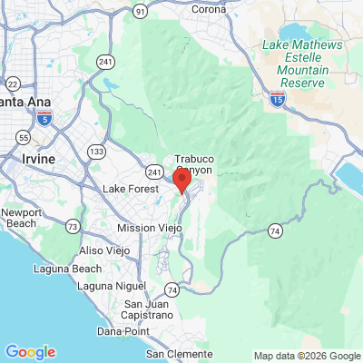 Map to Penrod Dental Care office in Rancho Santa Margarita, CA