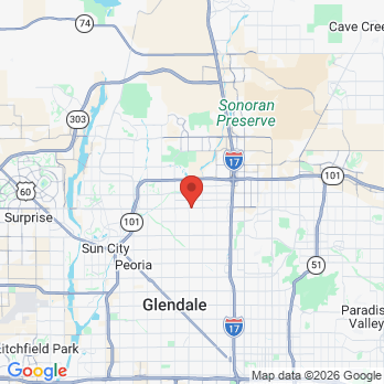 Map to Icon Orthodontics office in Glendale, AZ