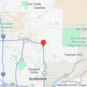 Map to Opus1 Orthodontic Studio office in Scottsdale, AZ