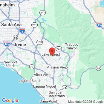 Map to Dental Wellness of Lake Forest  office in Lake Forest, CA