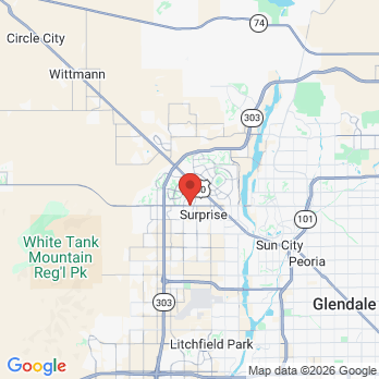 Map to Surprise Smiles office in Suprise, AZ