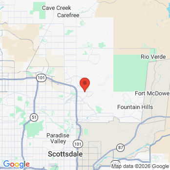 Map to Aquila Dental Design office in Scottsdale, AZ