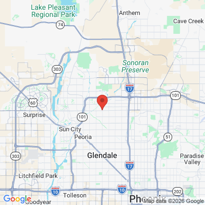 Map to  office in Glendale, AZ