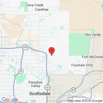 Map to Dr. Tyler Hicks Cosmetic & Family Dentistry office in Scottsdale, AZ
