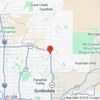 Map to Todd Mabry DDS  office in Scottsdale, AZ
