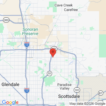 Map to LB Dental office in Phoenix, AZ