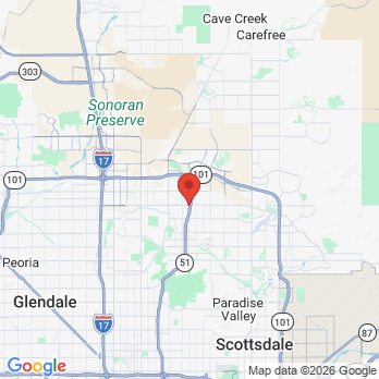Map to Bell Family Dentistry office in Phoenix, AZ