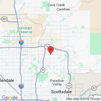 Map to Blue Periodontics and Implants office in Scottsdale, AZ
