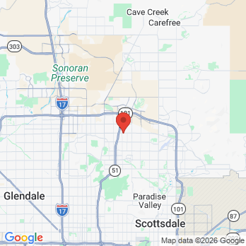 Map to Budd Orthodontics office in Phoenix, AZ