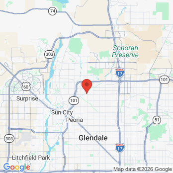 Map to Aesthetic Dentistry of Arrowhead office in Glendale, AZ