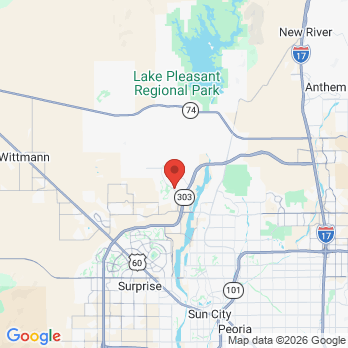 Map to Legacy Smiles Dentistry office in Peoria, AZ