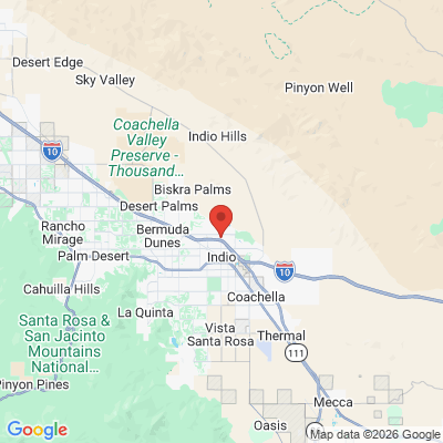 Map to  office in Indio, CA