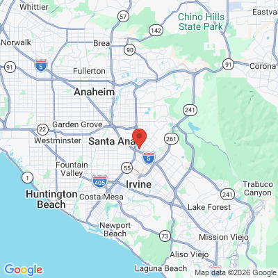 Map to Tustin Smile Dental  office in Tustin, CA