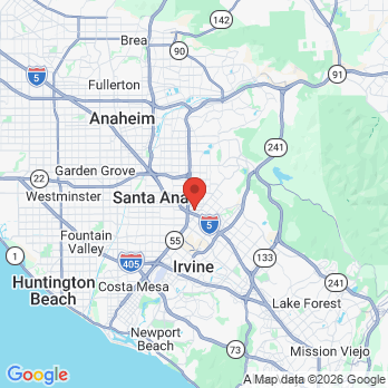 Map to Tustin Smile Dental  office in Tustin, CA