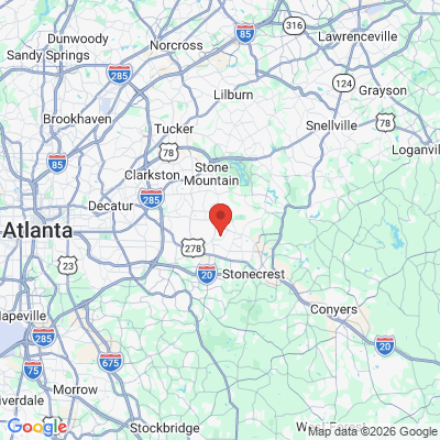 Map to  office in Redan, GA