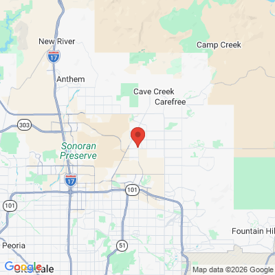 Map to Pro-Dental Care  office in Cave Creek, AZ