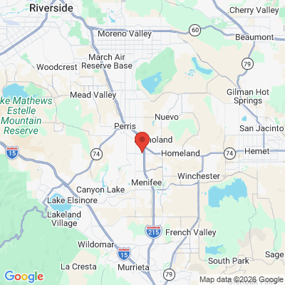 Map to  office in Perris, CA