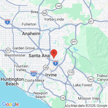 Map to OC Advanced Periodontics office in Tustin, CA
