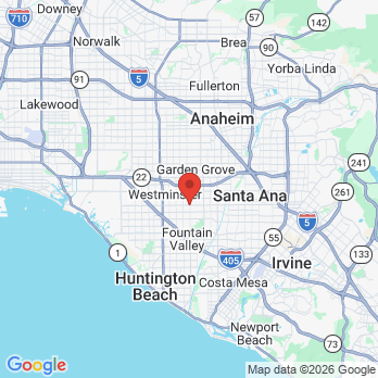Map to iSmiles Dentistry office in Westminster, CA