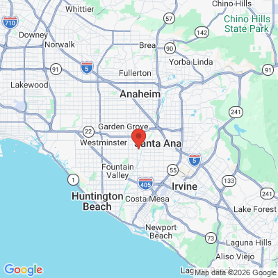 Map to  office in Santa Ana, CA
