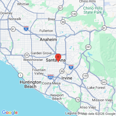 Map to  office in Santa Ana, CA