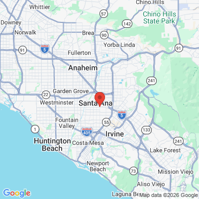 Map to  office in Santa Ana, CA