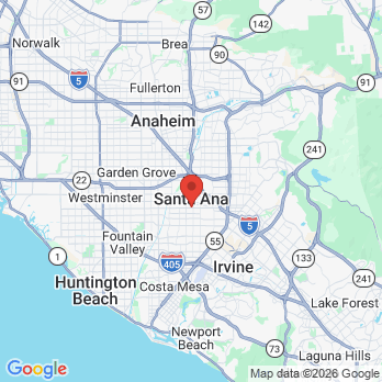 Map to Assistance League of Santa Ana Dental Center office in Santa Ana, CA