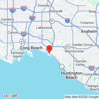 Map to Dr. Keith W. Cowhey, DDS, Inc. office in Seal Beach, CA