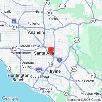 Map to Santa Ana Smiles office in Santa Ana, CA