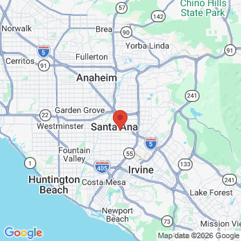 Map to dental 4 office in santa ana, CA