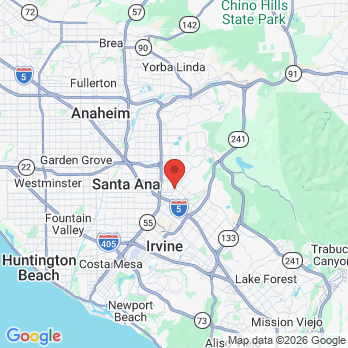 Map to Michael Yang, DDS office in Tustin, CA