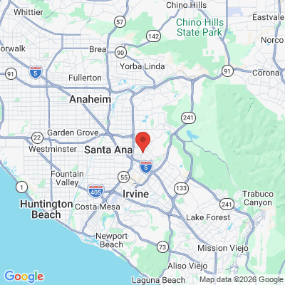 Map to Michael Yang, DDS office in Tustin, CA