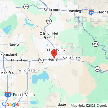 Map to Scott D. Gray D.D.S. office in Hemet, CA