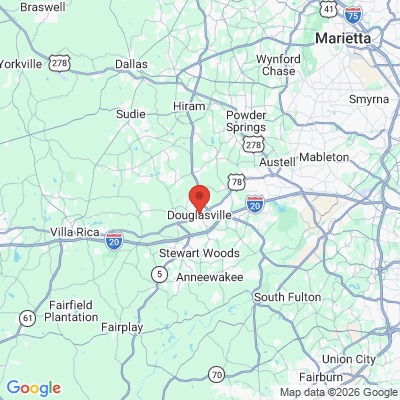 Map to  office in Douglasville, GA