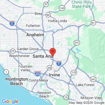 Map to LifeTime Smiles of OC office in Tustin, CA