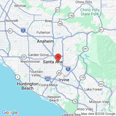 Map to  office in Santa Ana, CA