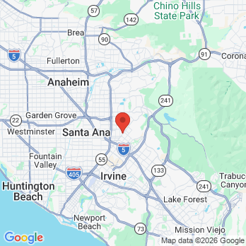 Map to Ocean Pacific Dental Corporation office in Tustin, CA