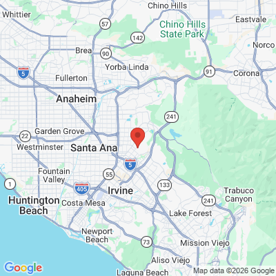 Map to  office in Santa Ana, CA