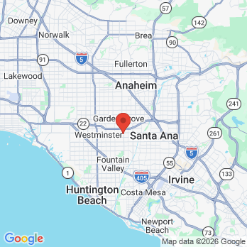 Map to MYCARE DENTAL office in Garden Grove, CA