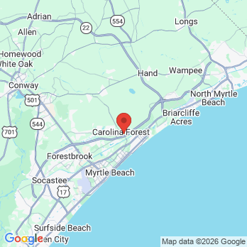 Map to Pearly Whites | Dentistry & Whitening office in Myrtle Beach, SC