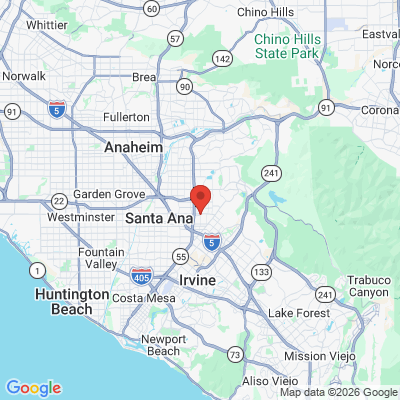 Map to Gregory S. Telson, D.D.S. office in Tustin, CA